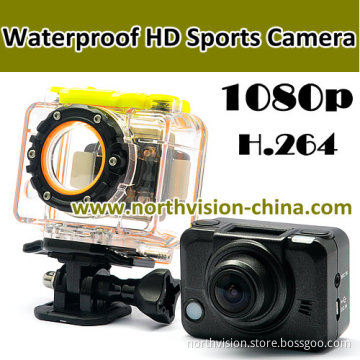 Waterproof 1080P WiFi Sports Camera H. 264